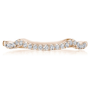 Tacori 14 Karat Coastal Crescent Wedding Band P105BFPK