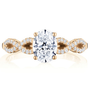 Tacori P105OV75X55FPK 14 Karat Coastal Crescent Engagement Ring