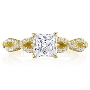 Tacori P105PR55FY 14 Karat Coastal Crescent Engagement Ring