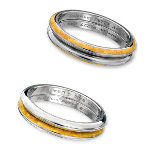 Kretchmer Polarium/24K Gold Reversible Band
