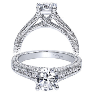 Taryn 14k White Gold Round Straight Engagement Ring TE10122W44JJ