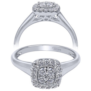 Taryn 14k White Gold Halo Engagement Ring TE10776W44JJ