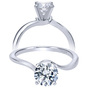 Taryn 14k White Gold Round Solitaire Engagement Ring TE11588R3W4JJJ