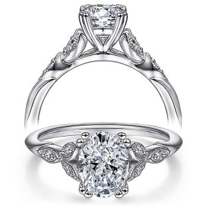 Taryn 14k White Gold Oval Diamond Engagement Ring TE11721O4W44JJ
