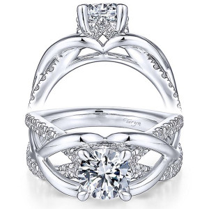 Taryn 14k White Gold Round Diamond Engagement Ring TE14417R4W44JJ