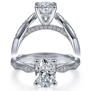 Taryn 14k White Gold Oval Diamond Engagement Ring TE14427O4W44JJ