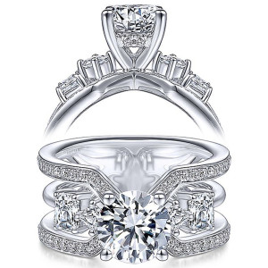 Taryn 14k White Gold Round Diamond Engagement Ring TE14647R6W44JJ