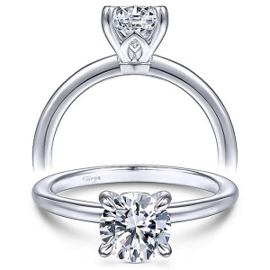Taryn 14k White Gold Round Diamond Engagement Ring TE14684R4W4JJJ