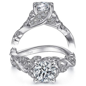 Taryn 14k White Gold Round Diamond Engagement Ring TE15207R4W44JJ