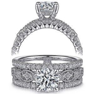 Taryn 14k White Gold Round Diamond Engagement Ring TE15538R4W44JJ