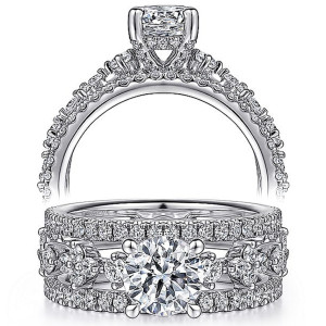 Taryn 14k White Gold Round Diamond Engagement Ring TE15541R4W44JJ