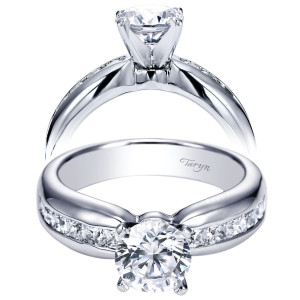 Taryn 14k White Gold Round Straight Engagement Ring TE5519W44JJ