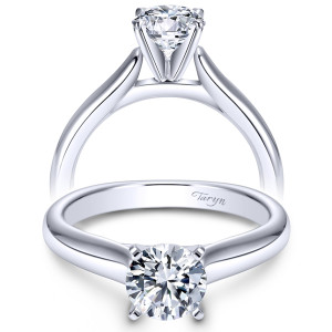 Taryn 14k White Gold Round Solitaire Engagement Ring TE6639W4JJJ