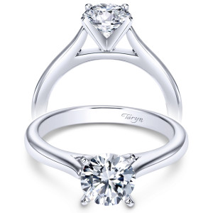 Taryn 14k White Gold Round Solitaire Engagement Ring TE6685W4JJJ