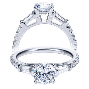 Taryn 14k White Gold Round Straight Engagement Ring TE7514W44JJ