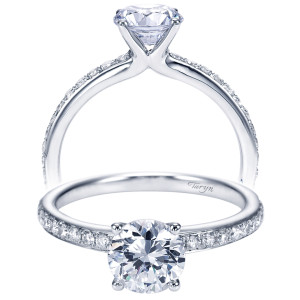 Taryn 14k White Gold Round Straight Engagement Ring TE7537W44JJ