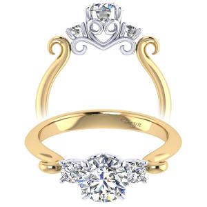 Taryn 14K Yellow/White Round Halo Engagement Ring TE7737M44JJ