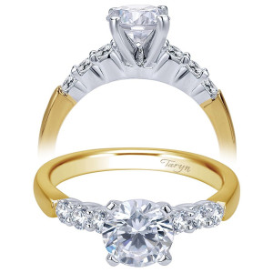 Taryn 14k Yellow/White Gold Round Straight Engagement Ring TE7850M44JJ