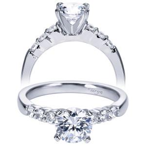 Taryn 14k White Gold Round Straight Engagement Ring TE7850W44JJ