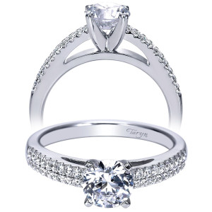 Taryn 14k White Gold Round Straight Engagement Ring TE8026W44JJ