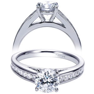Taryn 14k White Gold Round Straight Engagement Ring TE8193W44JJ