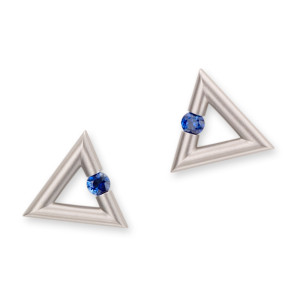 Steven Kretchmer Triangle Micro Jazz Earrings