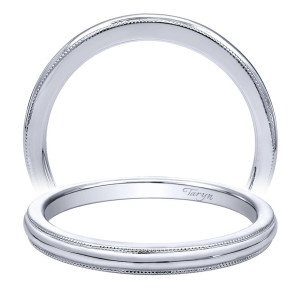 Taryn 14 Karat White Gold Straight Wedding Band TW10070W4JJJ