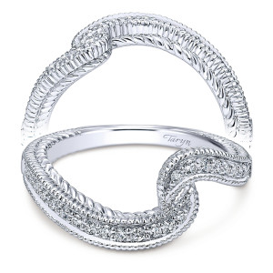Taryn 14 Karat White Gold Matching Curved Wedding Band TW10126W44JJ