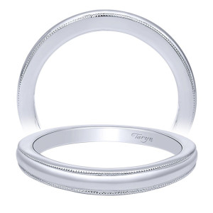Taryn 14 Karat White Gold Matching Curved Wedding Band TW10187W4JJJ
