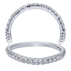 Taryn 14 Karat White Gold Matching Curved Wedding Band TW10194W44JJ