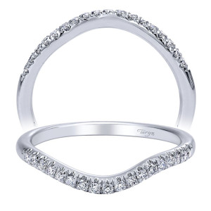 Taryn 14 Karat White Gold Matching Curved Wedding Band TW10196W44JJ