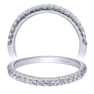 Taryn 14 Karat White Gold Matching Curved Wedding Band TW10197W44JJ