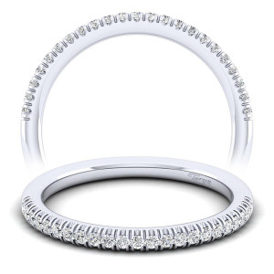 Taryn 14 Karat White Gold Matching Curved Wedding Band TW10204W44JJ