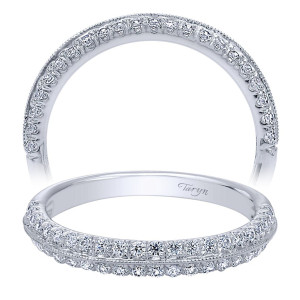 Taryn 14 Karat White Gold Matching Straight Wedding Band TW10205W44JJ
