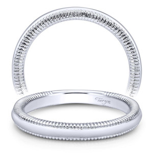 Taryn 14 Karat White Gold Matching Curved Wedding Band TW10206W4JJJ