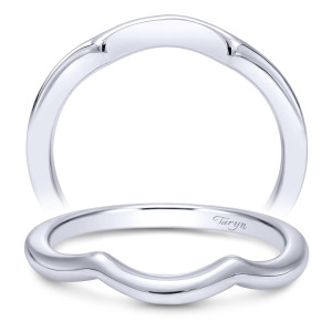 Taryn 14 Karat White Gold Matching Curved Wedding Band TW10258W4JJJ