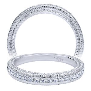Taryn 14 Karat White Gold Straight Wedding Band TW10281W44JJ