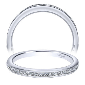 Taryn 14 Karat White Gold Curved Wedding Band TW10756W44JJ