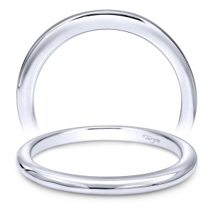 Taryn 14 Karat White Gold Curved Wedding Band TW10760W4JJJ