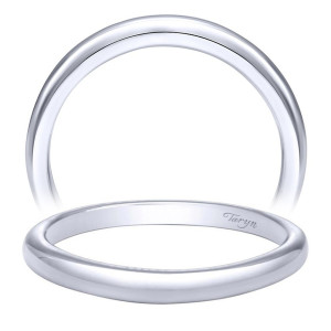 Taryn 14 Karat White Gold Curved Wedding Band TW10761W4JJJ