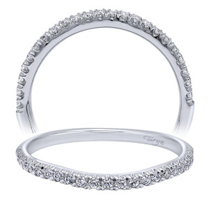 Taryn 14 Karat White Gold Straight Wedding Band TW10770W44JJ