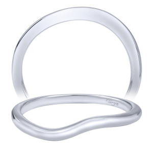 Taryn 14 Karat White Gold Straight Wedding Band TW10771W4JJJ