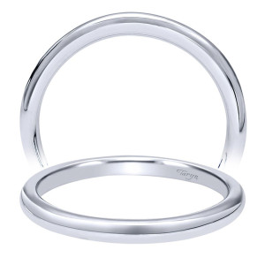 Taryn 14 Karat White Gold Straight Wedding Band TW10777W4JJJ