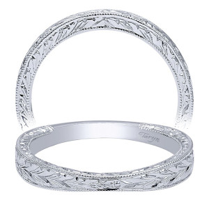 Taryn 14 Karat White Gold Straight Wedding Band TW10786W4JJJ