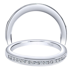 Taryn 14 Karat White Gold Straight Wedding Band TW10949W44JJ