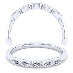 Taryn 14 Karat White Gold Matching Straight Wedding Band TW11747R8W44JJ