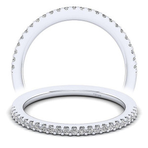 Taryn 14 Karat White Gold Matching Straight Wedding Band TW12245W44JJ