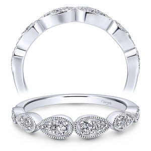 Taryn 14 Karat White Gold Matching Straight Wedding Band TW12803R4W44JJ
