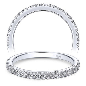 Taryn 14 Karat White Gold Matching Straight Wedding Band TW13903R4W44JJ