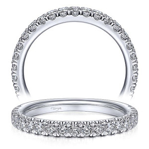 Taryn 14 Karat White Gold Matching Straight Wedding Band TW13904S4W44JJ
